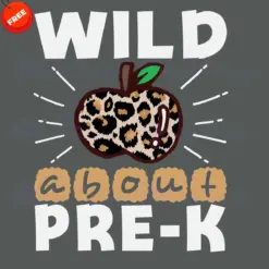 Apple-Wild-About-Pre-K-Free-SVG-Design