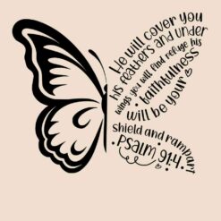 Butterfly-He-Will-Cover-You-His-Feathers-And-Under-Free-SVG-Design
