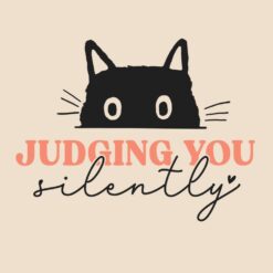Cat-Judging-You-Silently-Free-SVG-Design