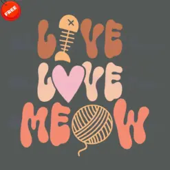 Cat-Live-Love-Meow-Free-SVG-Design