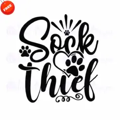 Dog-Sock-Thief-Free-SVG-Design