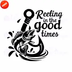 Fishing-Reeling-In-The-Good-Times-Free-SVG-Design
