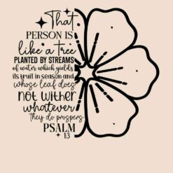 Flower-That-Person-Is-Like-A-Tree-Planted-By-Streams-Free-SVG-Design