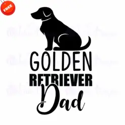Golden-Retriever-Dad-Free-SVG-Design