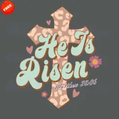 He-Is-Risen-Mattew-Free-SVG-Design