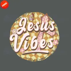 Jesus-Vibes-SVG-Free-Design