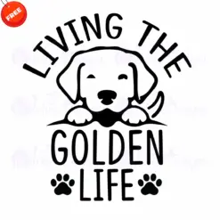Living-The-Golden-Life-Free-SVG-Design