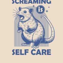 Mouse-Screaming-Is-Self-Care-Free-SVG-Design