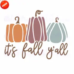 Pumpkin-Its-Fall-Yall-Free-SVG-Design