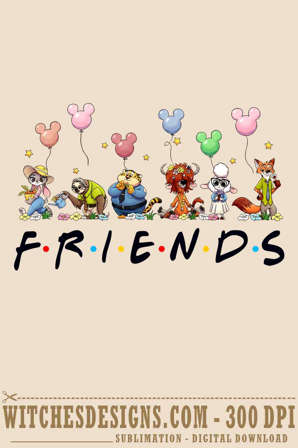 Download Disney Zootopia 2 Friends PNG for Cricut and more