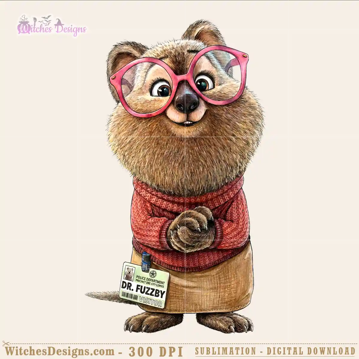 Disney Zootopia PNG featuring Dr Fuzzby, perfect for Cricut