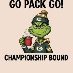 Grinch Go Pack Go Championship Bound PNG for Cricut and Silhouette