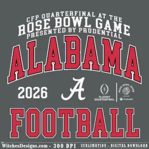 Alabama football svg design showing arched Crimson Tide wordmark in bold red and black, ready for vinyl cutting and sublimation.