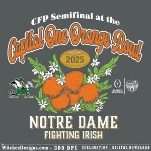 Capital One Orange Bowl svg design on black background