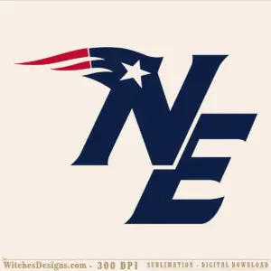 New England Patriots logo svg showing navy shield with white star and red swoosh banner, ready for Cricut and Silhouette cutting